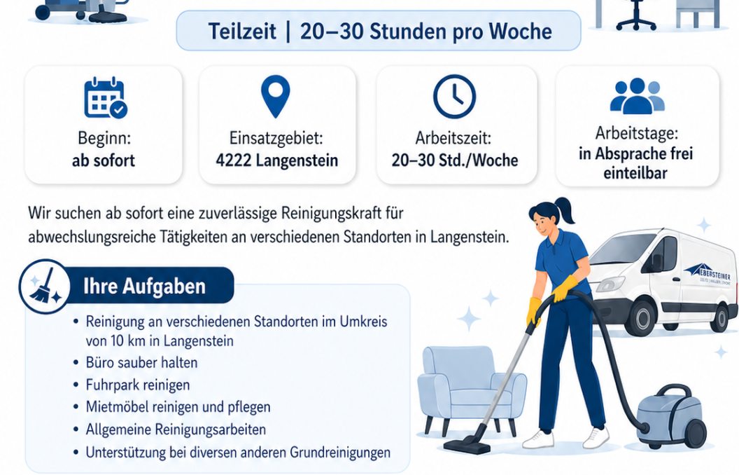 Reinigungskraft gesucht