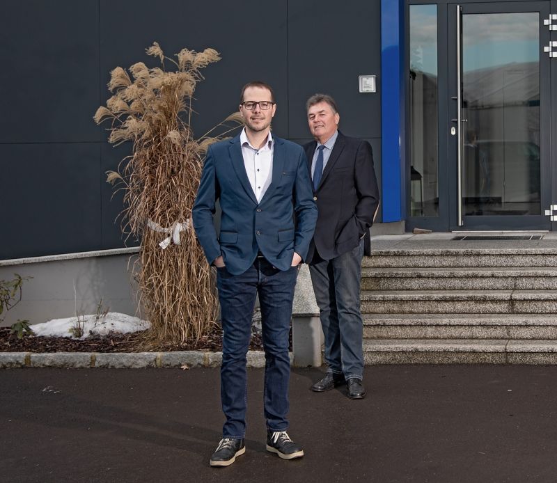 Markus Ebersteiner (Geschäftsführung) und Heinrich Ebersteiner (Firmengründer) Markus Ebersteiner (Geschäftsführung) und Heinrich Ebersteiner (Firmengründer)